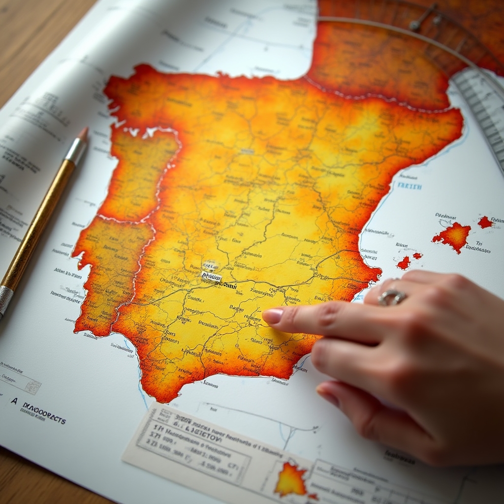 Mapa de orientación solar en España por zonas climáticas